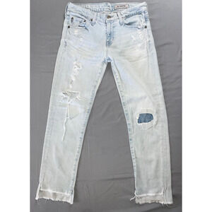 AG AG-ED Denim The Ex Boyfriend Slouchy Slim Destroyed Jeans. Women's 24, GUC!!